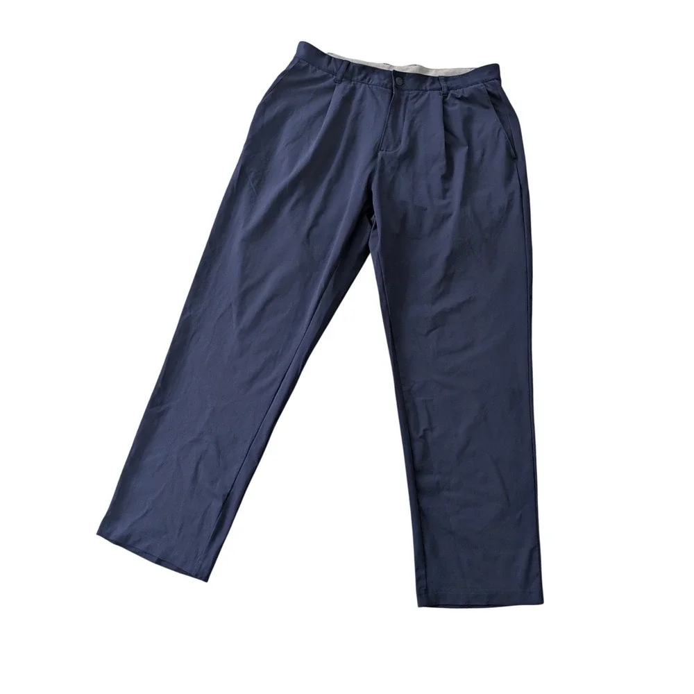 Adidas Ultimate365 Twistknit Golf Pants 35x30 Navy Blue Mens KE9490 Stretch